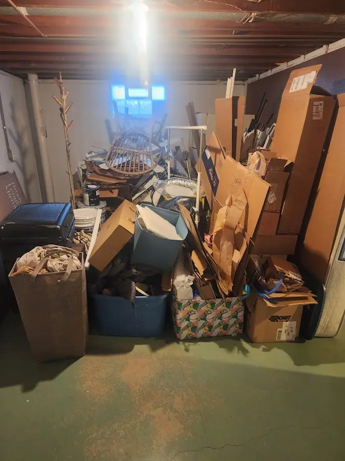 Roll-off dumpster container at job site for Roll Off Dumpster Rental in Pittsfield